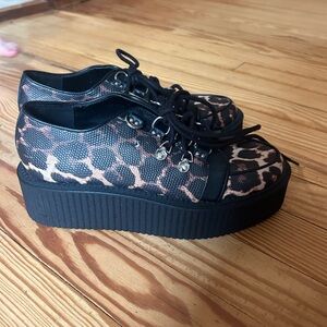 Leopard Print Platform killstar shoes